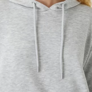 Elaa gray crop sweatshirt