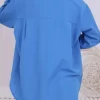 Mavi salaş kadın gömlek 2
