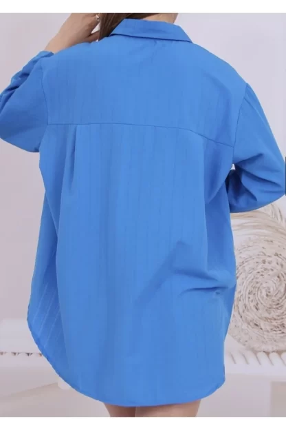Mavi salaş kadın gömlek 2