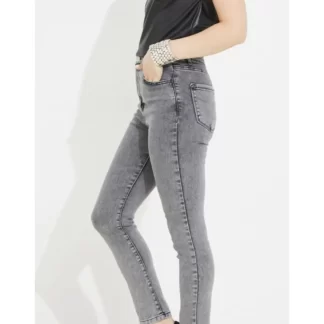 Gray Slim Fit Women's Trousers 2