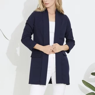 Navy Blue Colored Women's Jacket