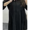Black Colored Shirt Dress 2