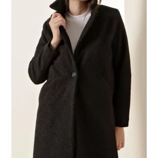 Jacket Collar Black Coat