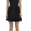 Siyah Kalın askılı mini elbise 3