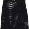 Ажурный детальный свитер тонкого трикотажа черный 6