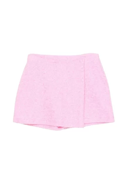 Pink Colored Mini Skirt Shorts 2