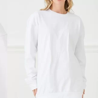 Casual White Sweatshirt, women.