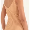 Askılı Vizon Triko Elbise 3