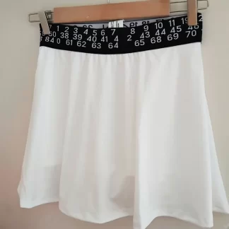 White Tennis Skirt with Shorts Inside