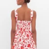 Thick Strap Floral Patterned Mini Dress 2