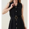 Черное мини-платье 4