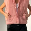 Hooded powder pink vest 3