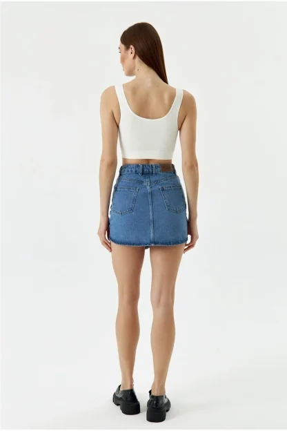 Blue Jean skirt models 5