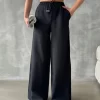 Модели черных женских брюк 5