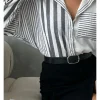 Полосатая женская рубашка 4